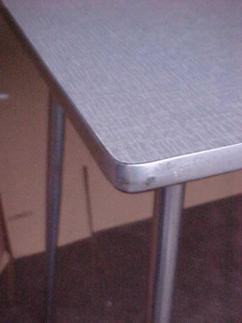 Vintage Formica Kitchen Table With Chrome Legs Dining Table - Etsy
