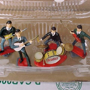 vintage original 1960's the beatles cake toppers display collectible the beatles promo collectible piece rare find display