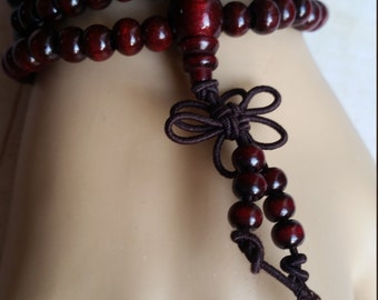 Natura Sandalwood bracelet/ Buddhist meditation bracelet/ Buddha prayer Mala bracelet/ Rosary bracelet/