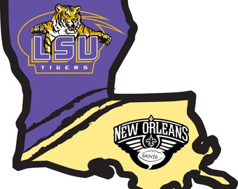 Louisiana State LSU and Saints