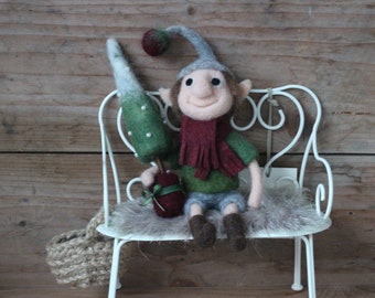 Santa-Elf "Freddy" felt elves Christmas - immediately available