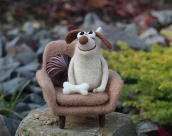 Decoration "Waldi in the armchair" - will be made especially for you