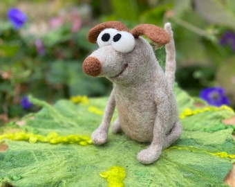 Dog, felt dog "Waldi" - will be made especially for you - processing time: 30 days