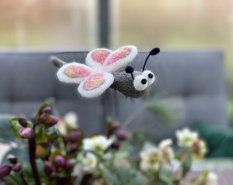Filzschmetterling, Schmetterling "Holly" - Bearbeitunszeit: 30 Tage - wird nach Bestelleingang angefertigt