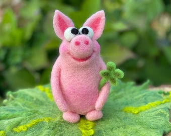 Pig, felt pig "Erna" - will be made especially for you - processing time: 30 days