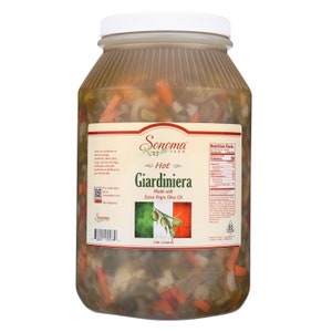 Hot Giardiniera Made With Extra Virgin Olive Oil 1 Gallon Food Service Size Bild 1