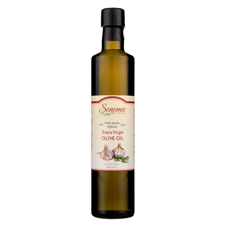 Garlic Infused Extra Virgin Olive Oil 500ml/16.9oz Etsy