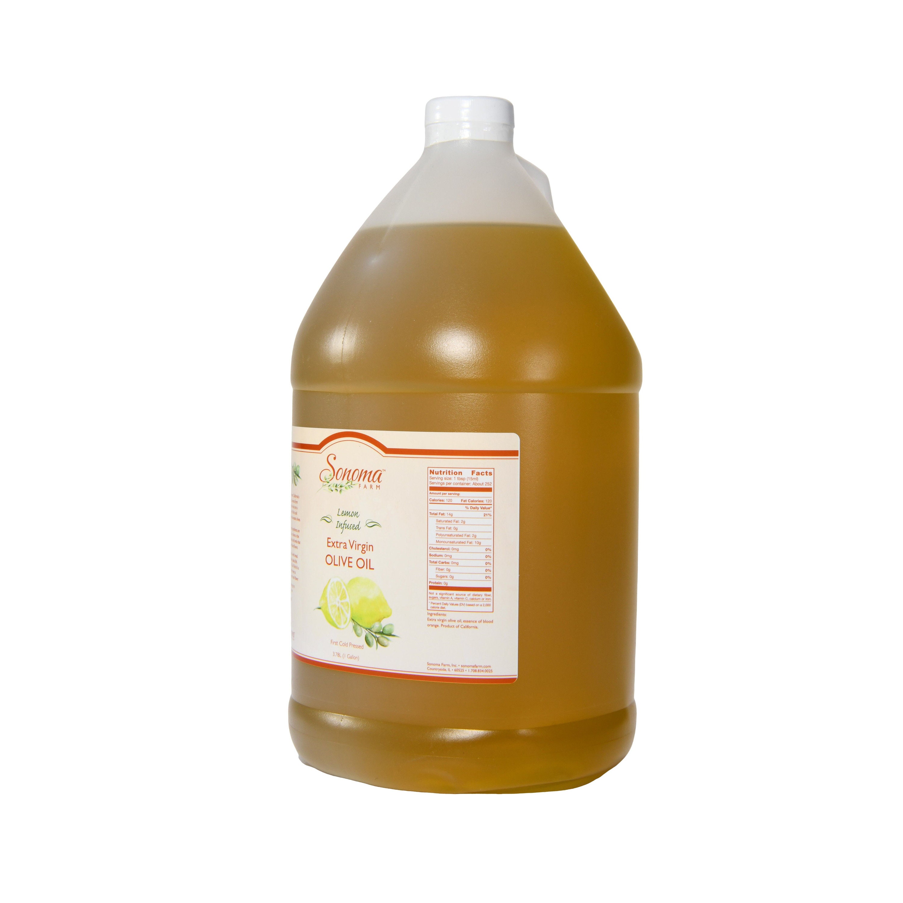 Infused Extra Virgin Olive Oil | Organic Jalapeño | 1 Gallon / 3.8 Liter