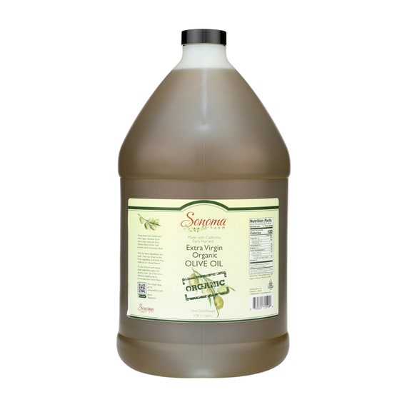 2025 Crop Organic Extra Virgin Olive Oil Cold Press 1 Gallon / 128oz