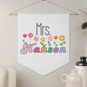 Teacher Door Sign, Teacher Appreciation Gift, Personalized Teacher Name Sign For Door, Teacher Gifts, Teacher Door Hanger, Welcome Classroom