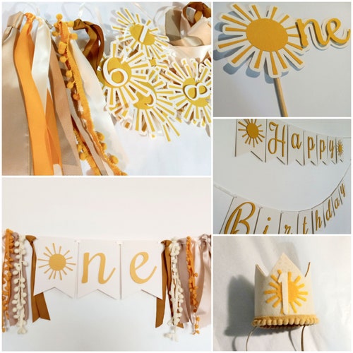 Neutral Sun Party Package, Sun Party Bundle, Custom Sun Party Pack, shops Muted Tones 1st Ideas Themes, Gender Neutral Birthday Decor