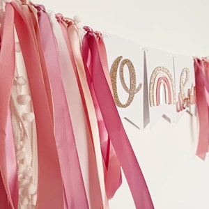 Rose Gold One Banner, Onederful Rainbow Banner, Isn't She Onederful Theme, Miss Onederful Banner, Rainbow First Birthday