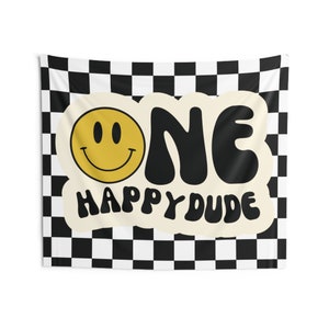Aperturee Smile Emoticon One Happy Dude Birthday Rectangle Backdrop main image 1