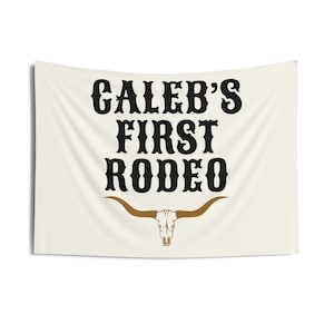 First Rodeo Backdrop, Western 1st Birthday Sign, Custom Name First Rodeo, Baby Name Cowboy Theme Banner, Personalized First Rodeo Backdrop