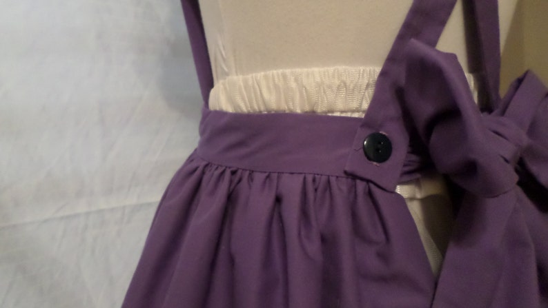 MLP Twilight Sparkle Inspired Gothic Lolita Adult Costume Pinafore Apron w Ruffle Trim