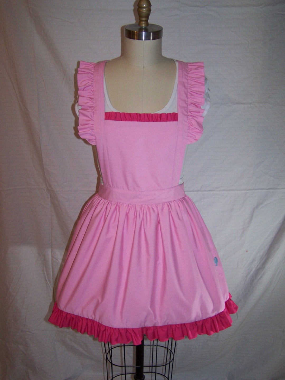 MLP Pinkie Pie Inspired Gothic Lolita Adult Costume Pinafore Apron W ...