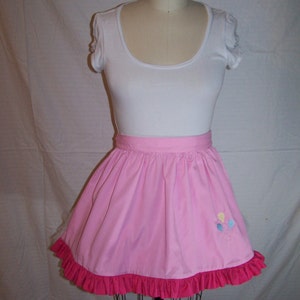 MLP Pinkie Pie inspiriert Platz gotische Lolita Kostüm Schürze mit Rüschen Trim