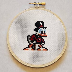 Scrooge McDuck Cross Stitch Art