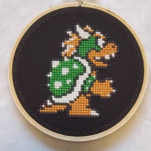 Bowser Cross Stitch Art