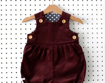 burgundy baby onesie