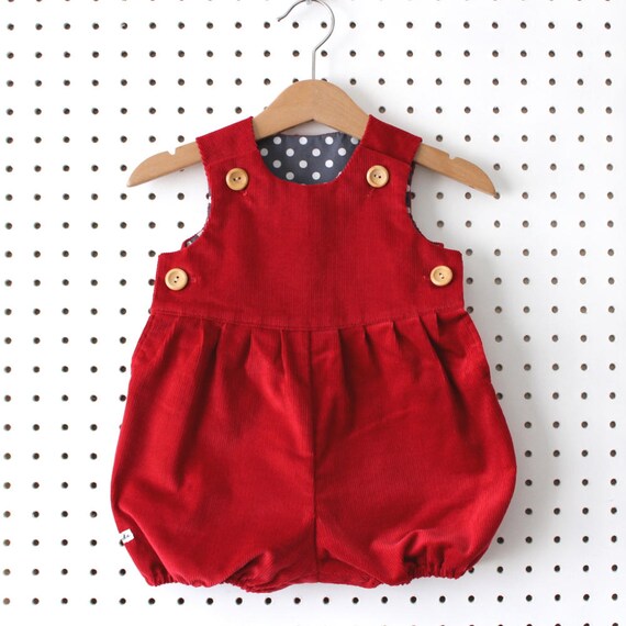 red romper suit