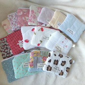 Kleiner Geldbeutel Mini Wallet für den Schlüsselbund verschiedene Designs Shabby Chic aesthetic mini clutch mit Reißverschluss