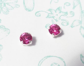 Earrings vintage raspberry drops