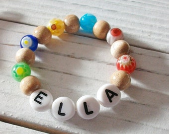 Baby Name Bracelet Birth Bracelet