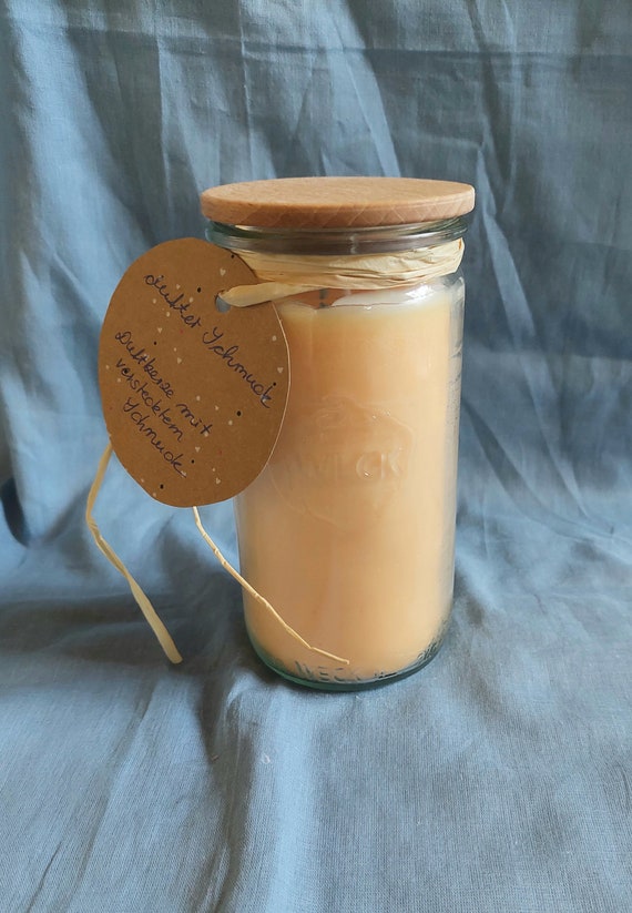Schmuck Kerze Schmuck im Glas dufter Schmuck Duftkerze Orangengarten 340 ml Fuchs Kette vegan