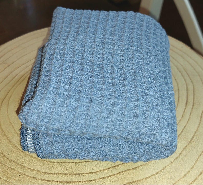 Geschirrtuch Waffelpiqué Spültuch verschiedene Farben Baumwolle hellblau