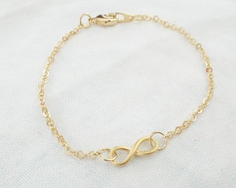 Armband Infinity in gold Unendlichkeit