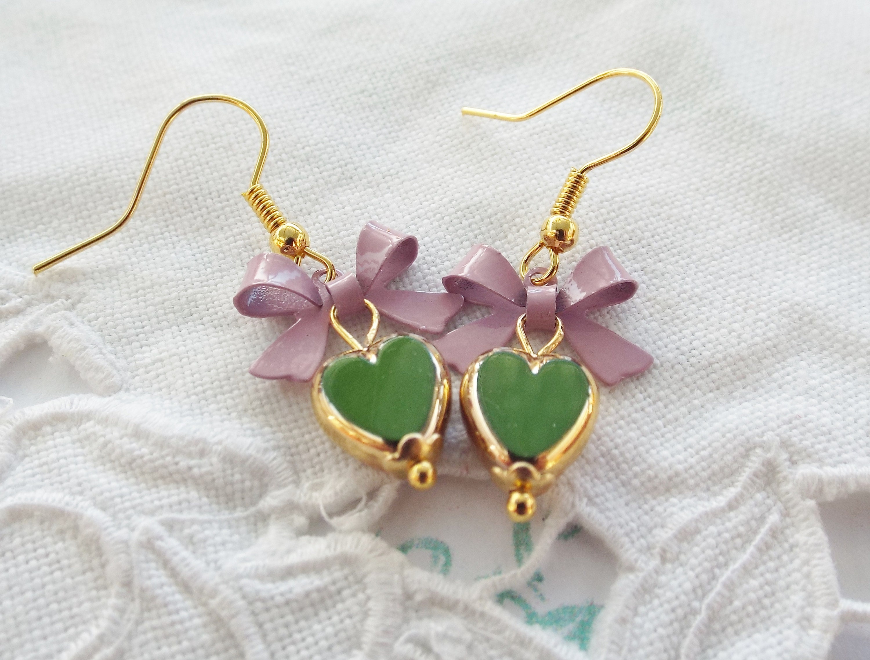 Earring Vintage Love Jewels darkblue Wedding Bride gift for Etsy