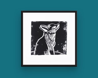 Fox Linocut