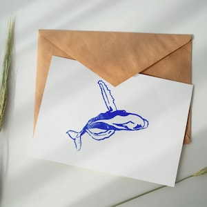 Linogravure La Baleine à Bosse