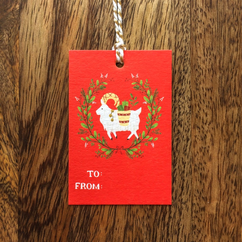 Yule Goat Gift Tag Gift Wrap Etsy