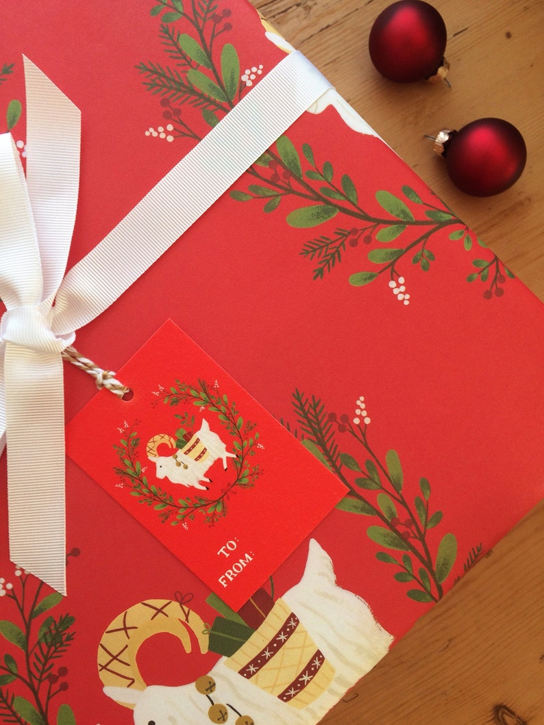 Yule Goat Wrapping Paper Gift Wrap Etsy