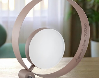 Dimmable Metal Table Lamp, Modern Desk Light, LED Lighting, Black Finish, Personalised College Student Gift