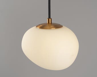 Soft Minimalism Scandinavian Pendant Lamp, Japandi Modern Organic Design Ceiling Lighting
