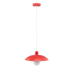 Red Pendant Lights, Ceiling Lamp to Living Room, Contemporary Style Light, Kitchen Island Lamp, Custom Engraving On The Lamp