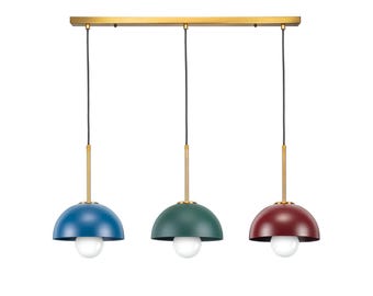 Umbrella Pendant Light, Metal Multi-Color Hanging Lamp, Modern Kitchen Island Fixture