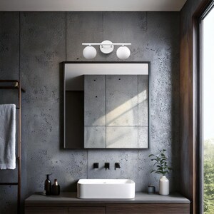 Glass plafond vanity lights, white wall lamp, double light sconce, vanity light fixture, bathroom wall light with round plafond, bath 2 lamp