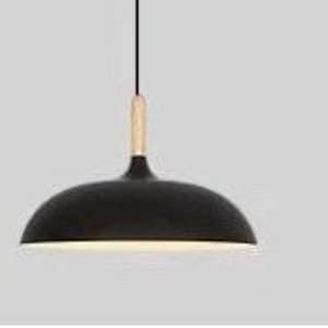 Lámpara nórdica escandinava en blanco y negro, fabricada en metal y madera, lámpara colgante danesa, lámpara de techo moderna, lámpara sueca. imagen 6