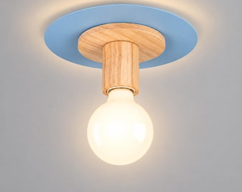 Nursery Scandinavian Pendant Light, Kids Room Metal Ceiling Spot Light Fixture, Nordic Toddler Home