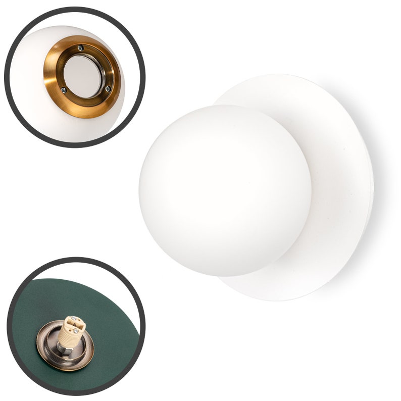 White Wall Lighting Entryway Light Fixture for Living Room Elegant Wall