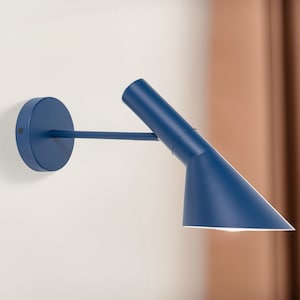 Geometrische Wandleuchte, moderne Metallwandleuchte für Schlafzimmer, blaue Kinderzimmerwandlampe, Wandleuchte zu Küche, Nachttischlampe für Schlafzimmer