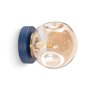 Aplique de pared para baño, lámpara de entrada de cocina, aplique retro pequeño, lámpara de pared circular, aplique retro para dormitorio