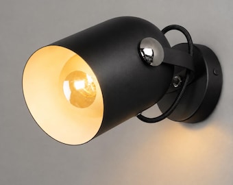 White Sconce for Bathroom, Scandinavian Spot Wall Light, Vanity Lapmshade