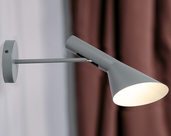 Geometric Girectional Metal Wall Sconce, Modern Bedside Lamp, Adjustable Accent Lighting