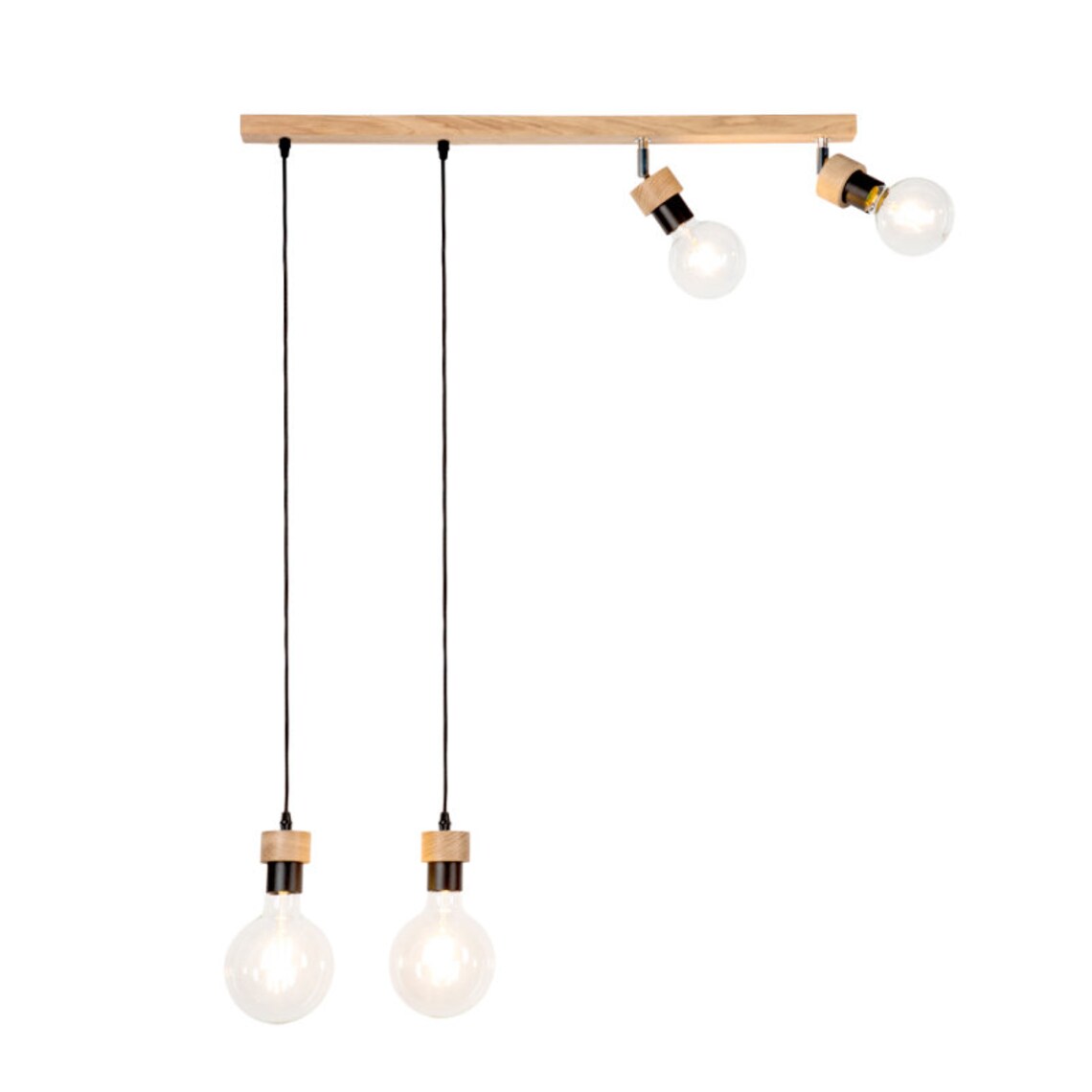 Minimalist Hanging Lamp Unique Wooden Lighting Modern Kitchen Etsy