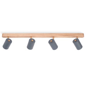 Wooden Spotlight Ceiling Lamp, Adjustable Modern Lighting, Rustic Wood Ceiling Spotlights, Nordic Wood Ceiling Lamp